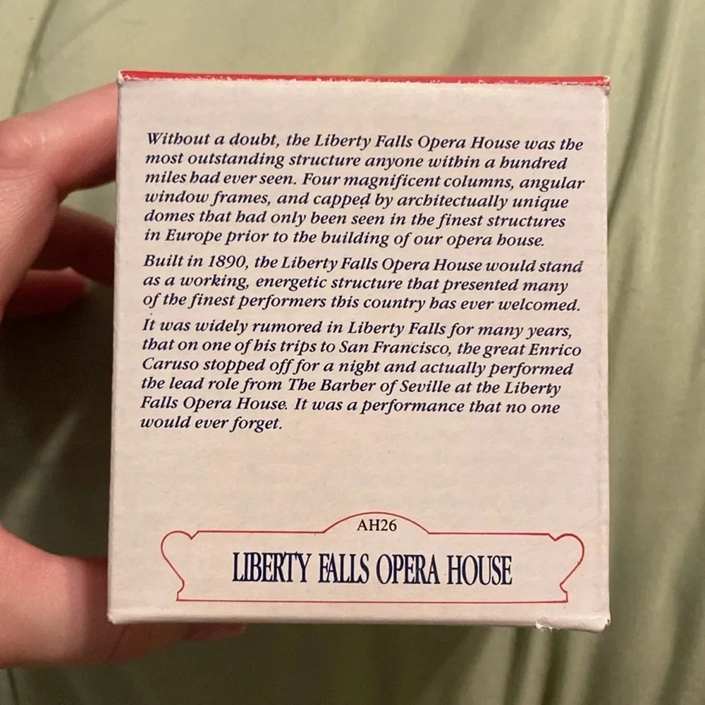 Liberty Falls Opera House The Americana Collection Vintage Village Building NIB